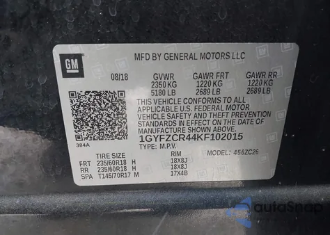 2019 Cadillac Xt4 Premium Luxury from USA, damaged, VIN 1GYFZCR44KF102015